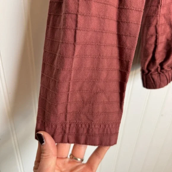 Prana Farin Hooded Pullover Organic Cotton Brick Red Women’s Size Medium - Picture 4 of 12